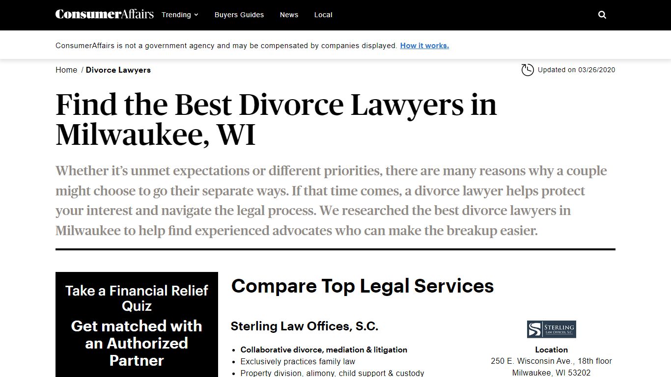 11 Best Divorce Lawyers in Milwaukee, WI | ConsumerAffairs