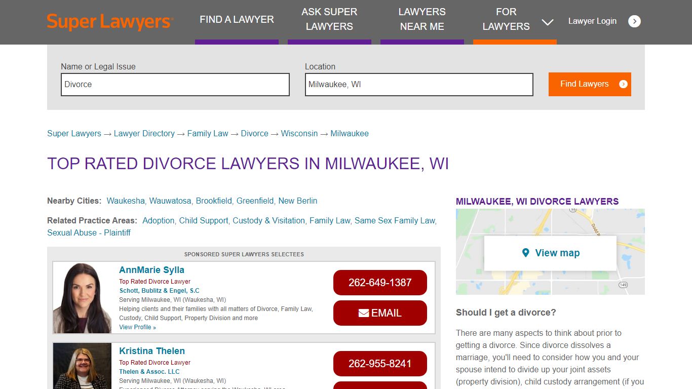 Best Milwaukee, WI Divorce Attorneys | Super Lawyers